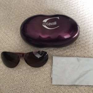 Never worn Just Cavalli sunglasses with case
